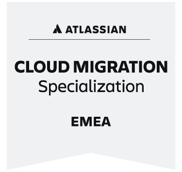 Atlassian Badge Cloud Migration EMEA SVA 2025