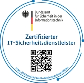 Siegel als zertifizierter IT-Sicherheitsdienstleister