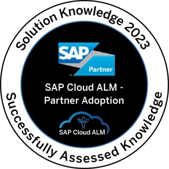 SAP Cloud ALM Badge SVA 2025