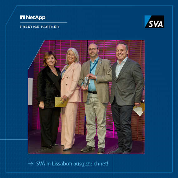 NetApp Awards on Stage News Header SVA 2025