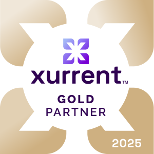 Xurrent Logo Badge Gold SVA 2025