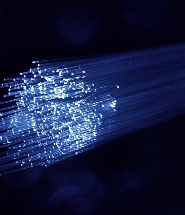 Blaue abstrakte Netzwerkkabel